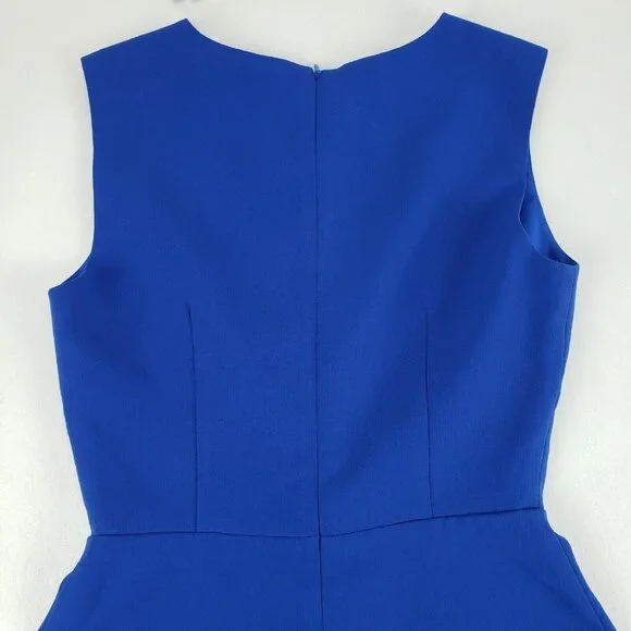 Chelsea 28 Cutout Sleeveless Dress Blue Womens XS Fit Flare Party Lined Mini - Picture 7 of 12